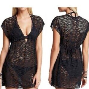 Becca Crochet Swim Coverup Size S/M